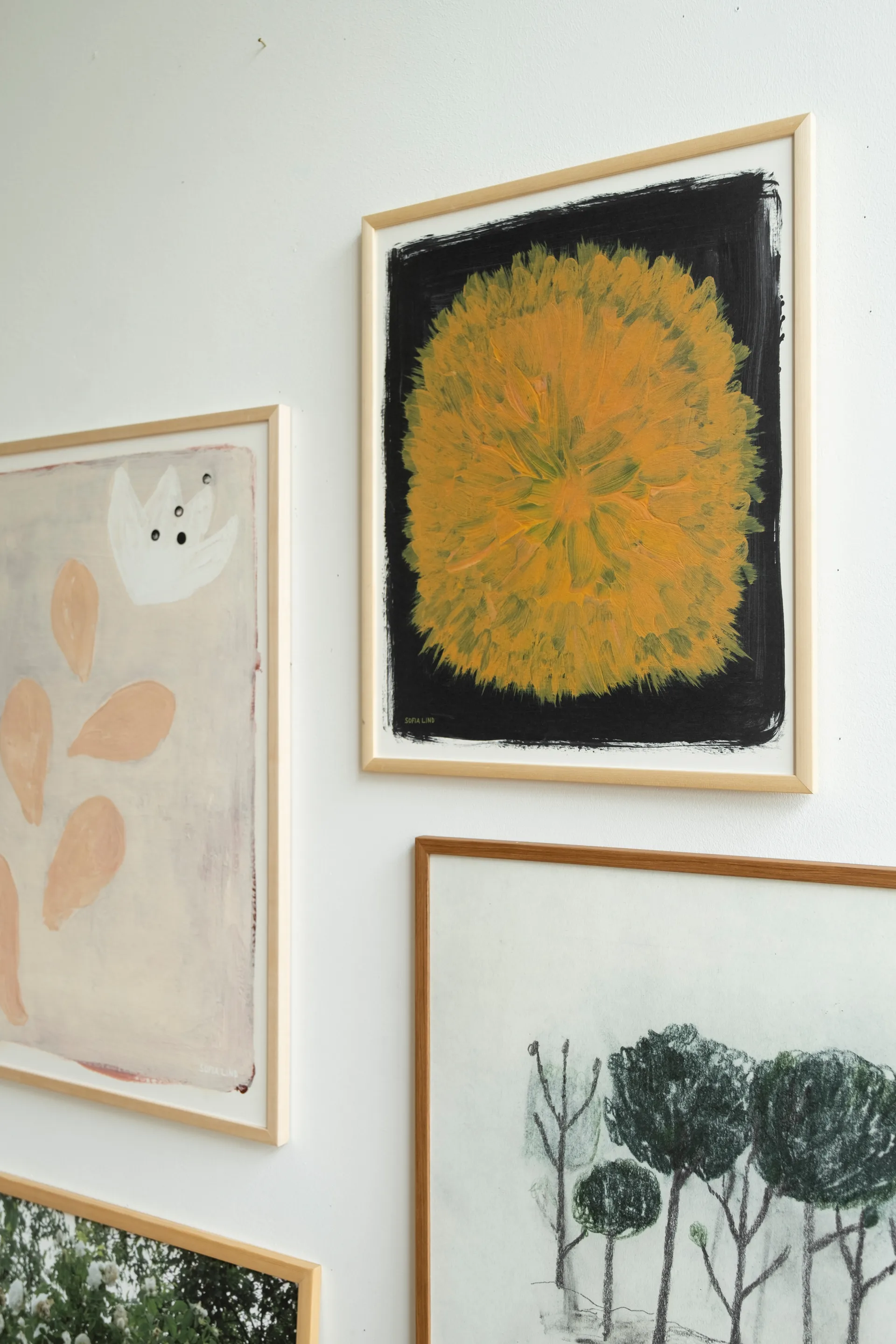 Dandelion ポスター 40x50 cm, Yellow-black Fine Little Day | ファインリトルデイ