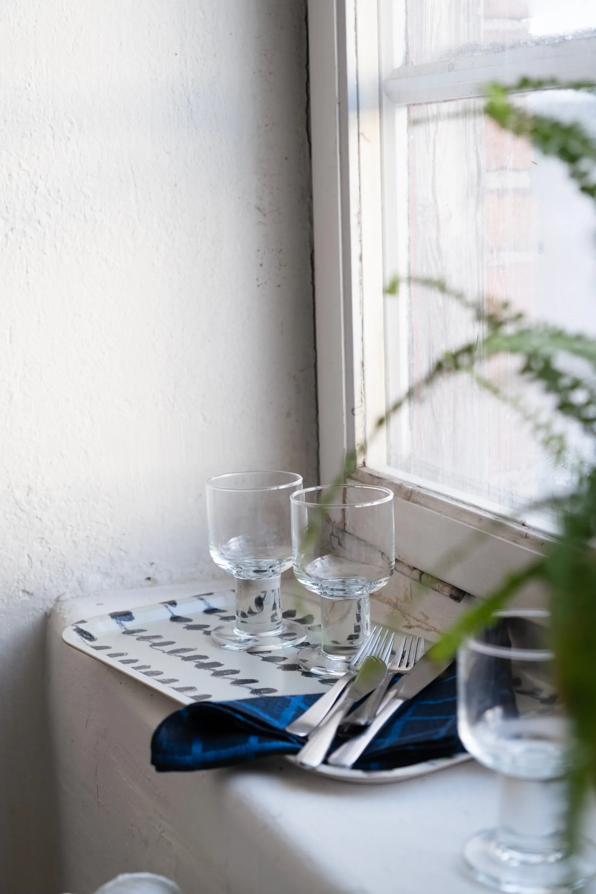 Dot トレイ 22x43 cm, Black-white Fine Little Day | ファインリトルデイ