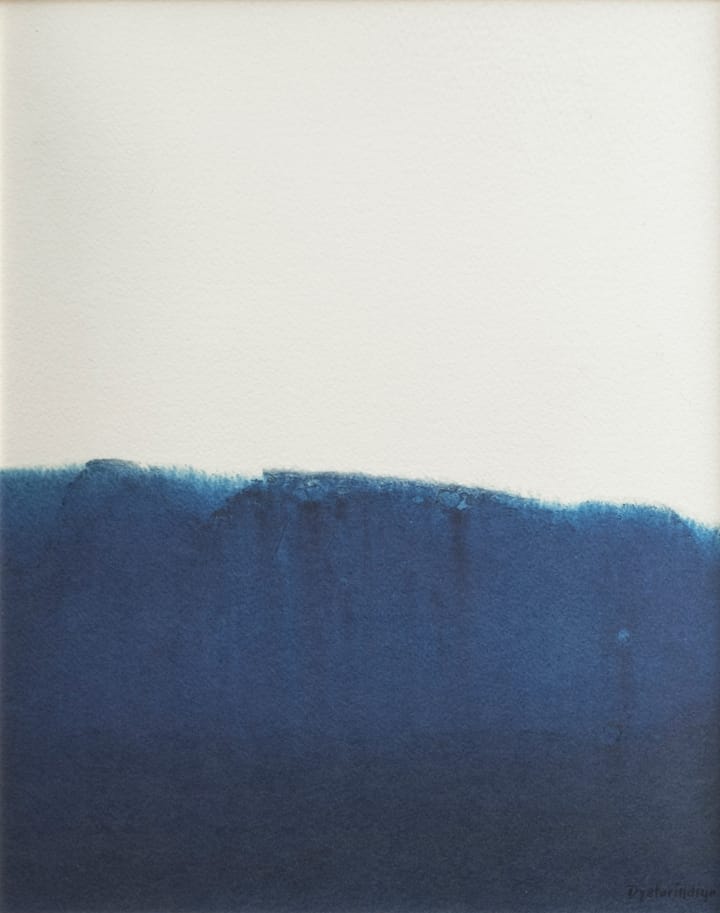 Dyeforindigo ocean 1 ポスター 40x50 cm - Blue-white - Fine Little Day | ファインリトルデイ