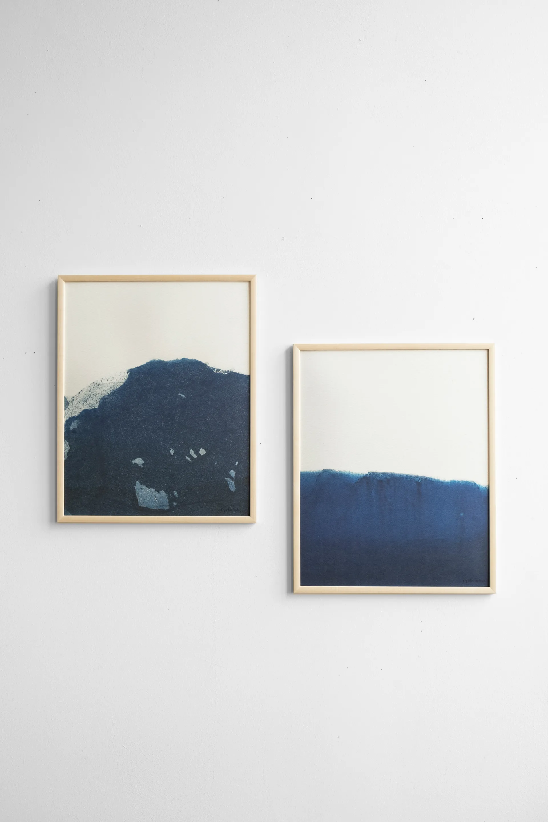 Dyeforindigo ocean 2 ポスター 40x50 cm, Blue-white Fine Little Day | ファインリトルデイ