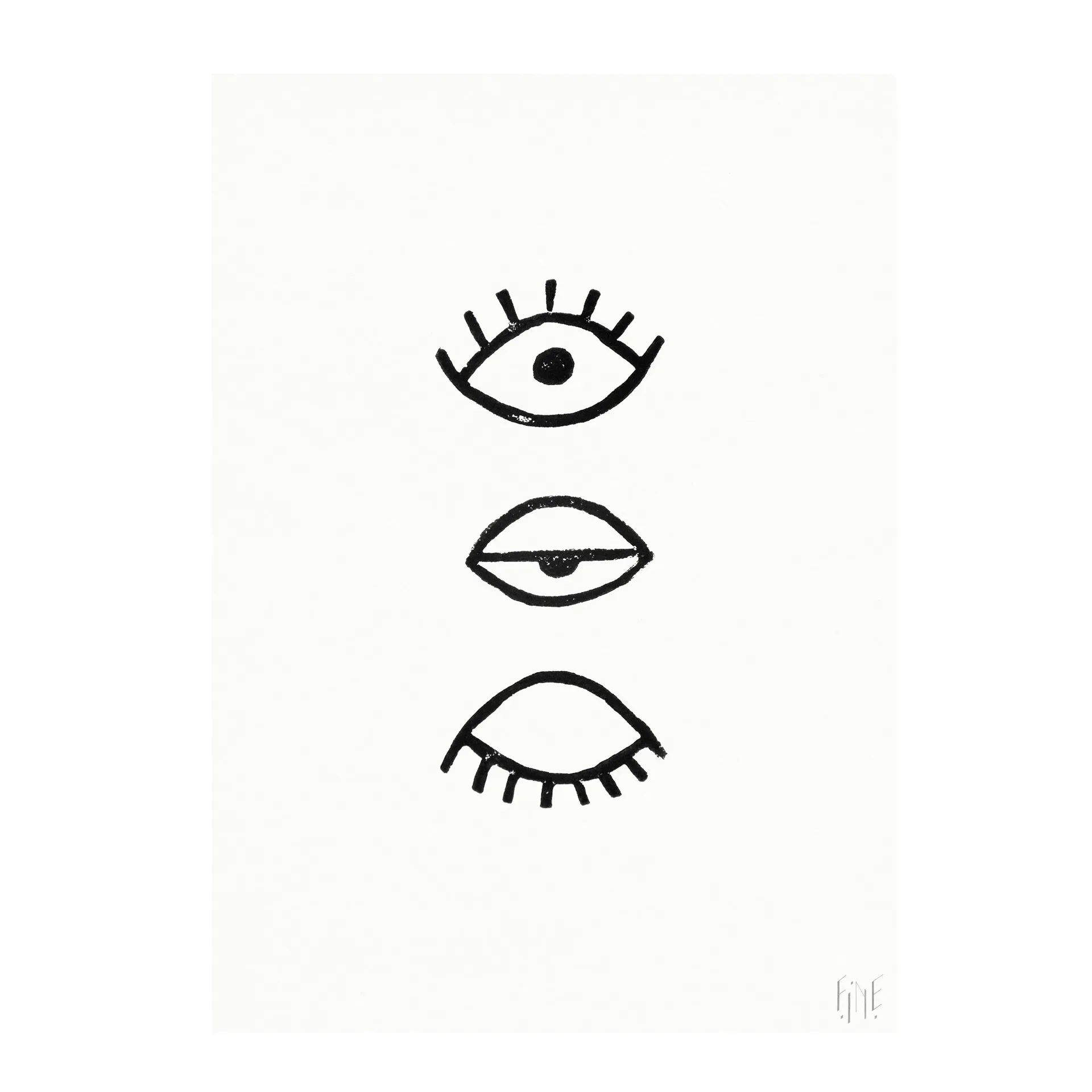 Eye Eye ポスター, 50x70 cm Fine Little Day | ファインリトルデイ
