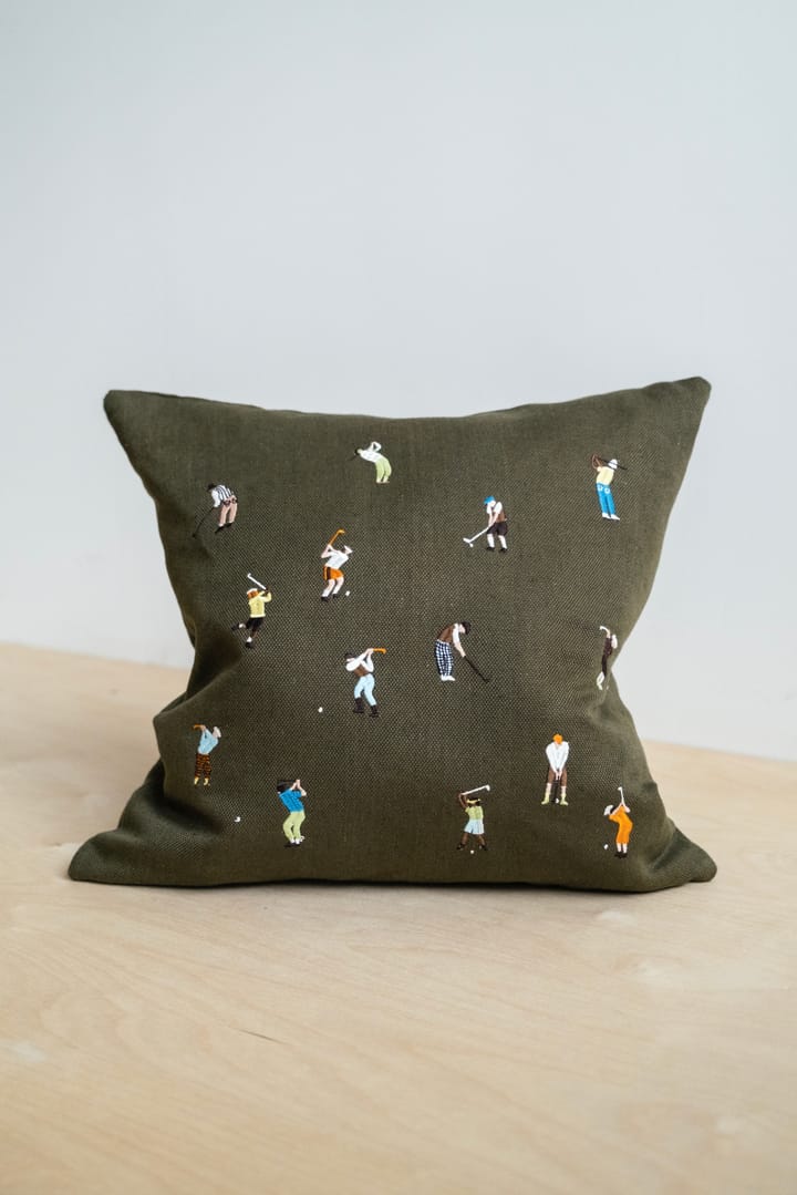 Golfers クッションカバー 48x48 cm, Green Fine Little Day | ファインリトルデイ