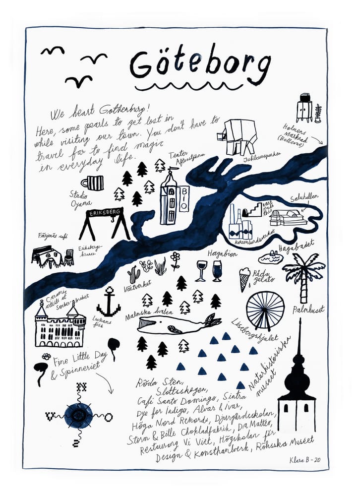 Göteborg ポスター - 50x70 cm - Fine Little Day | ファインリトルデイ