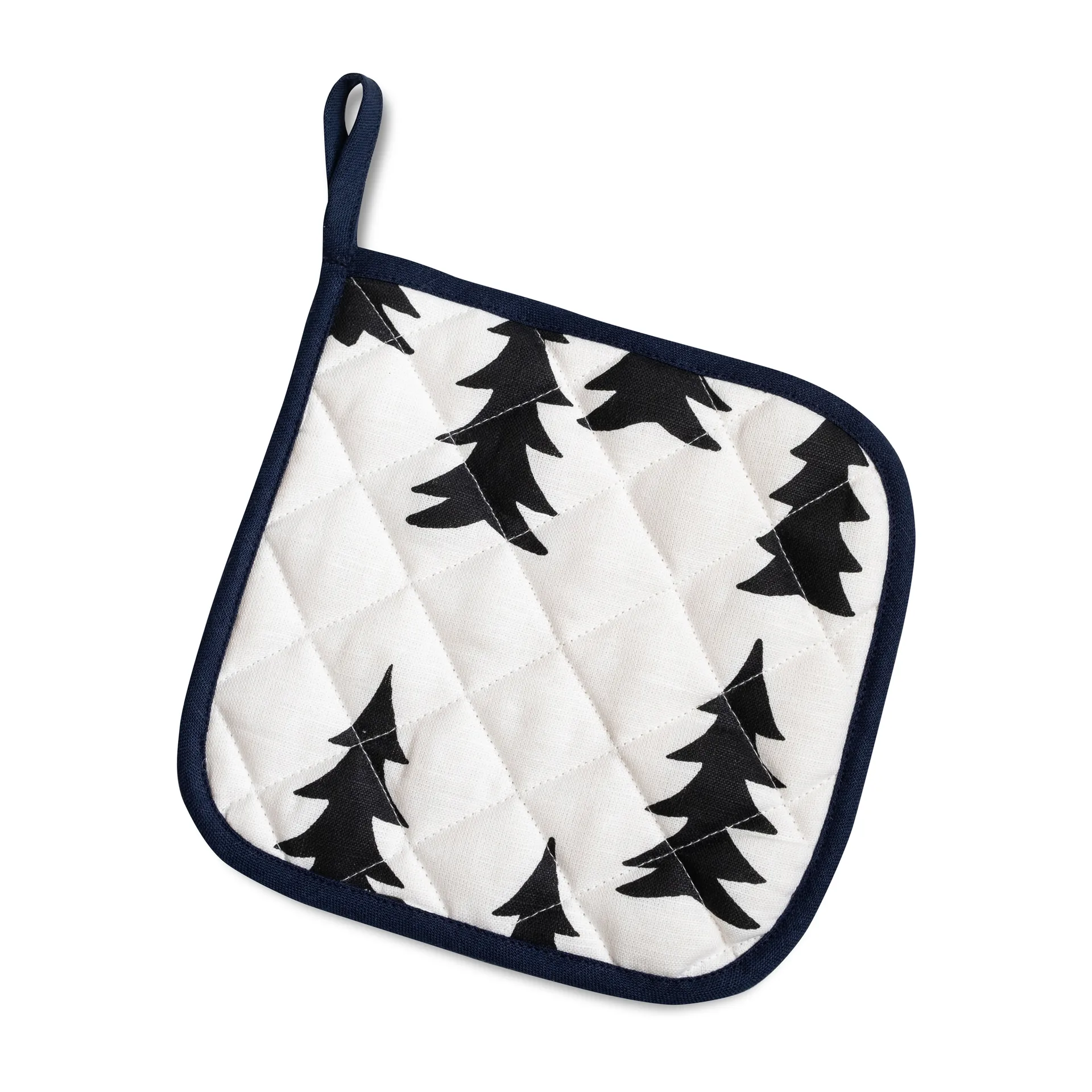 Gran キルト オーブンミット 21x21 cm, White-black Fine Little Day | ファインリトルデイ