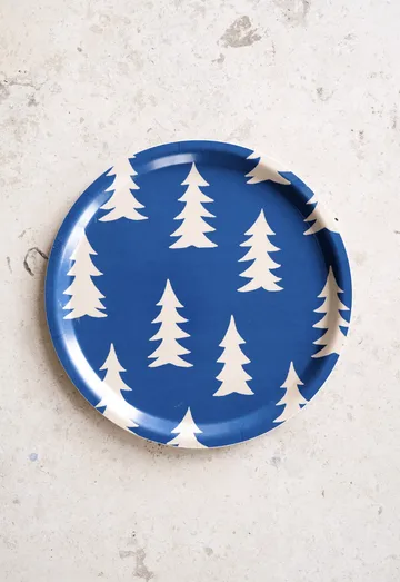 Gran トレイ - Blue-natural, Ø31 cm - Fine Little Day | ファインリトルデイ