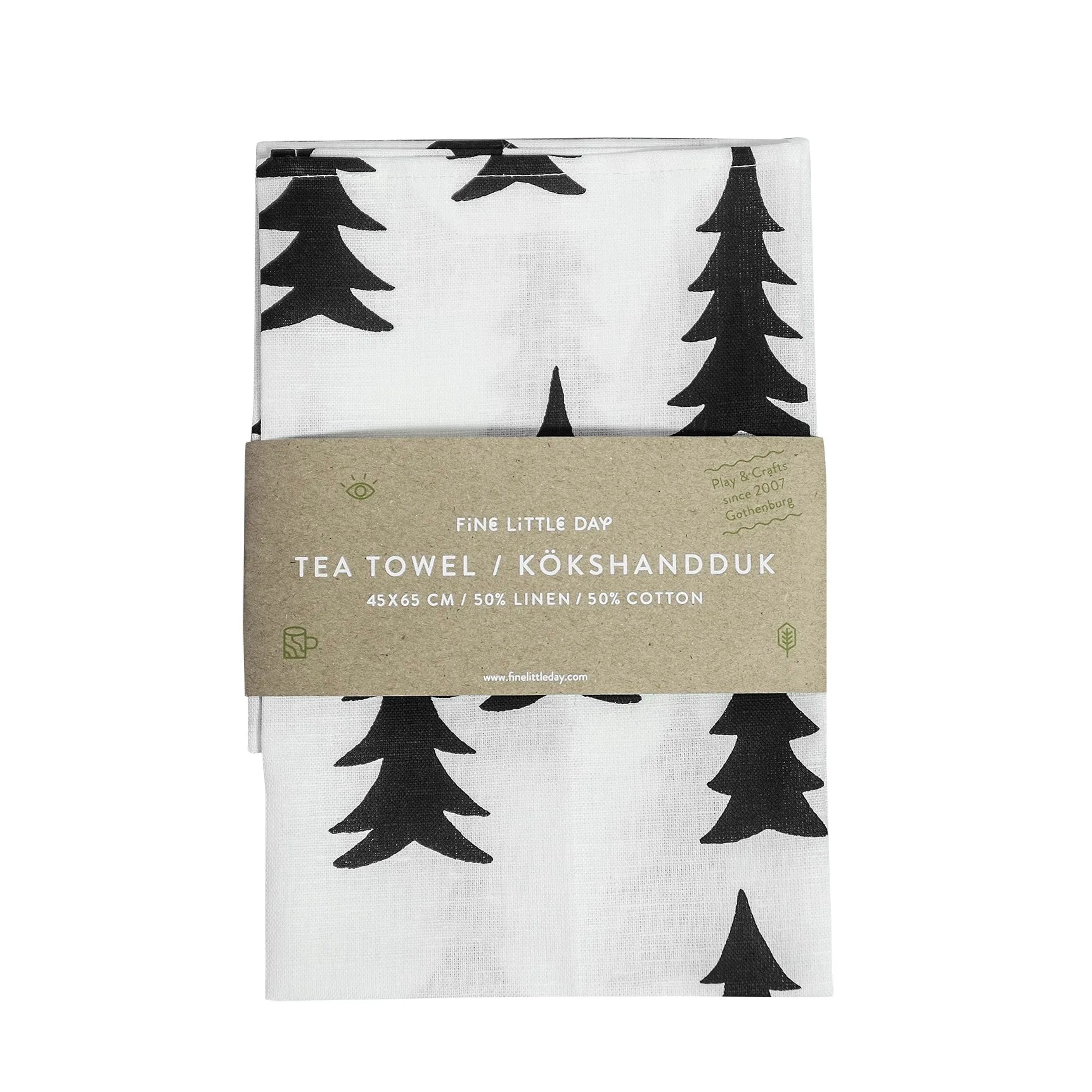 Gran キッチンタオル, white-black Fine Little Day | ファインリトルデイ