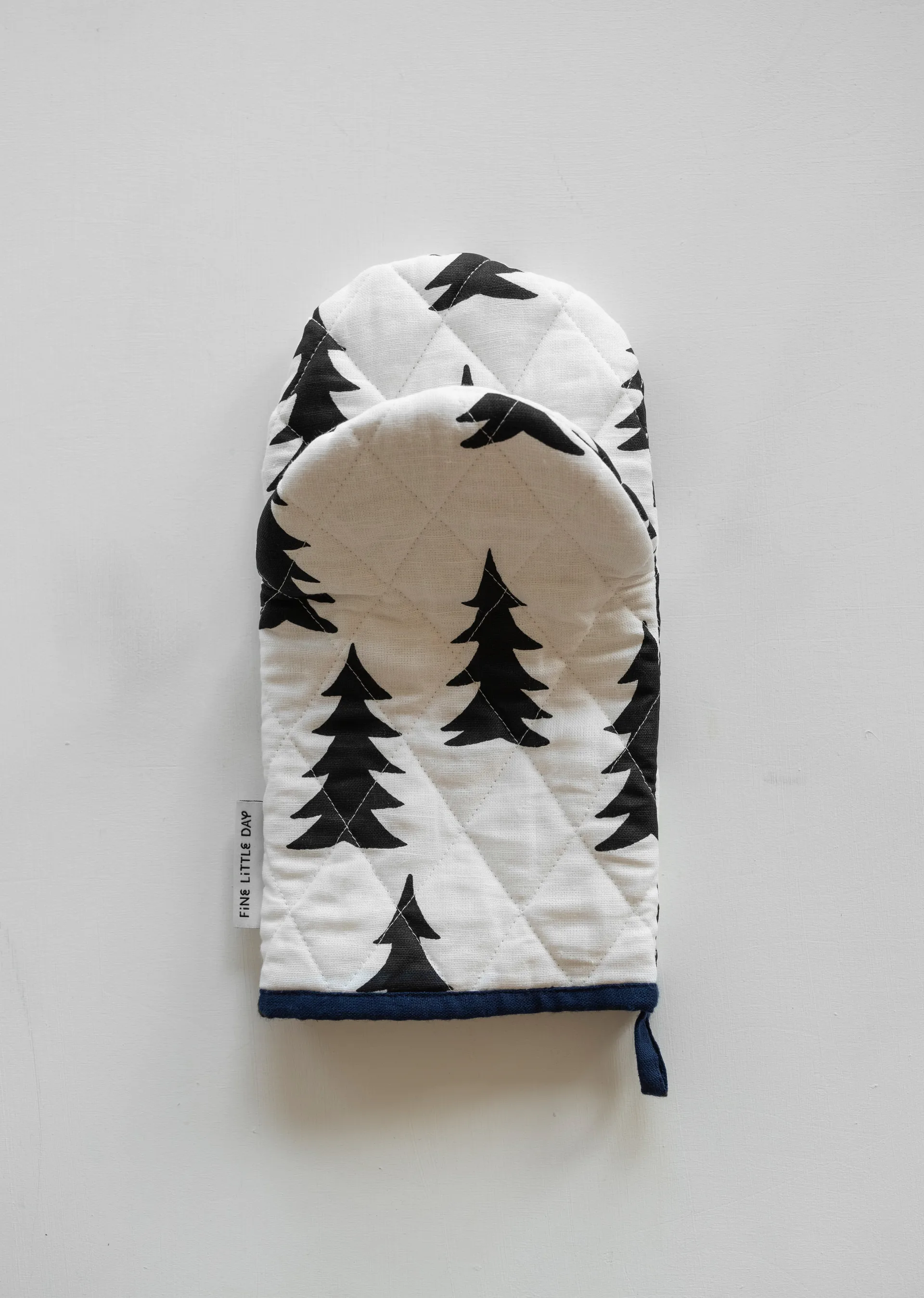 Gran キルト オーブンミット, White-black Fine Little Day | ファインリトルデイ