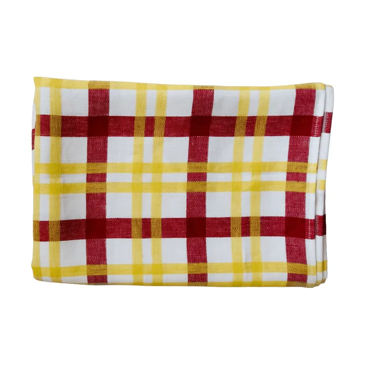 Grid テーブルクロス - Yellow, 147x147 cm - Fine Little Day | ファインリトルデイ