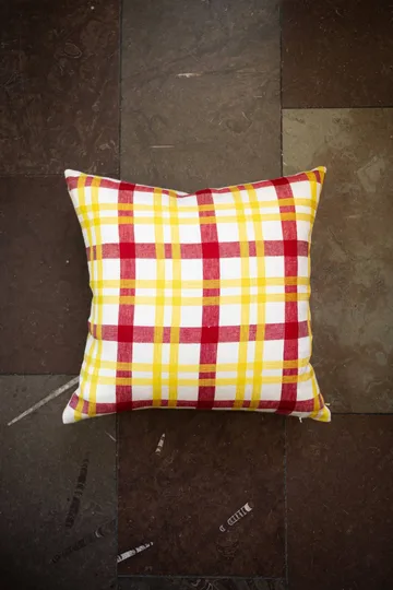 Grid クッションカバー - Yellow, 38x58 cm - Fine Little Day | ファインリトルデイ