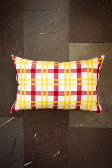 Grid クッションカバー - Yellow, 45x45 cm - Fine Little Day | ファインリトルデイ
