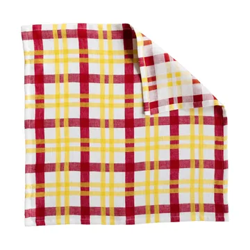 Grid キッチンタオル - Yellow, 58x58 cm - Fine Little Day | ファインリトルデイ