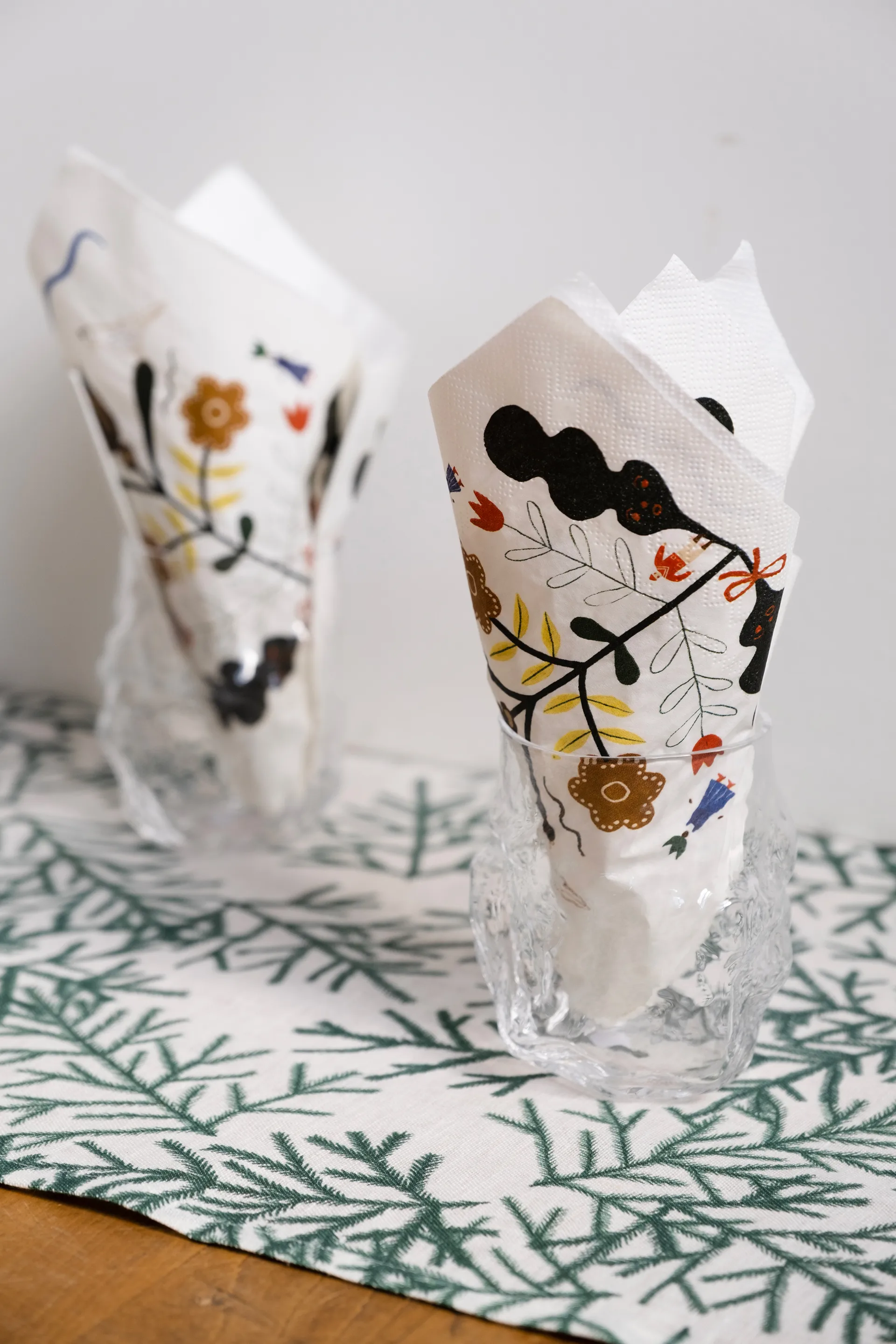 Kurbits ナプキン 33x33 cm 25枚セット, White-multi Fine Little Day | ファインリトルデイ