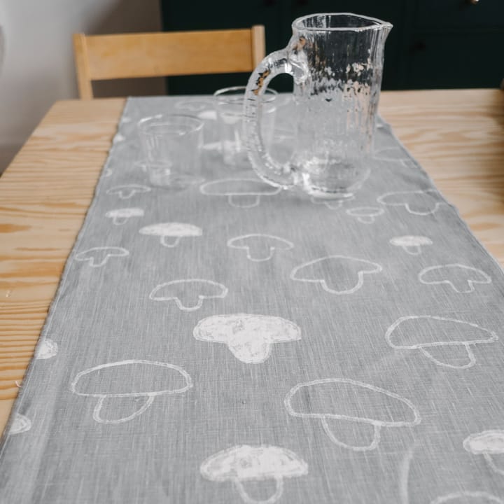 Mushroom テーブルランナー リネン - grey - Fine Little Day | ファインリトルデイ