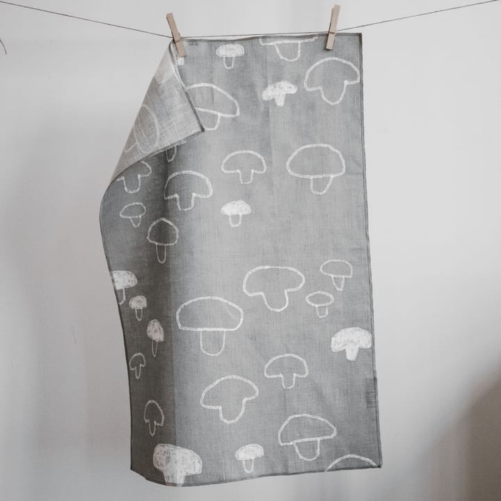 Mushroom キッチンタオル リネン, grey Fine Little Day | ファインリトルデイ