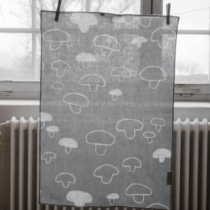 Mushroom キッチンタオル リネン, grey Fine Little Day | ファインリトルデイ