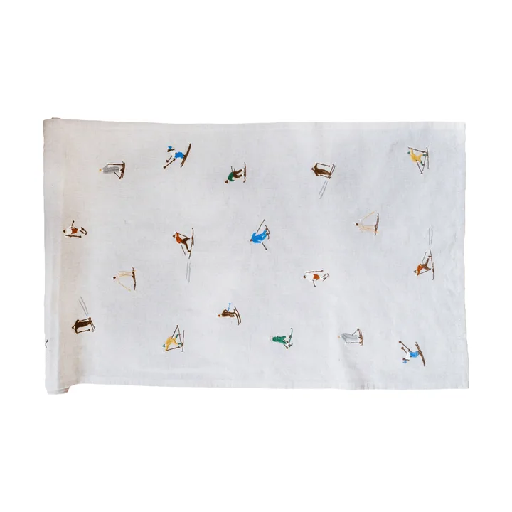 スキーヤー テーブルランナー - Natural, 45x150 cm - Fine Little Day | ファインリトルデイ