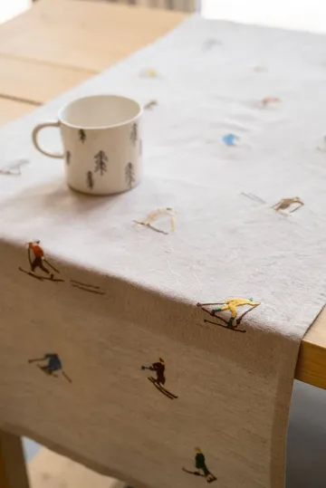 スキーヤー テーブルランナー - Natural, 45x150 cm - Fine Little Day | ファインリトルデイ
