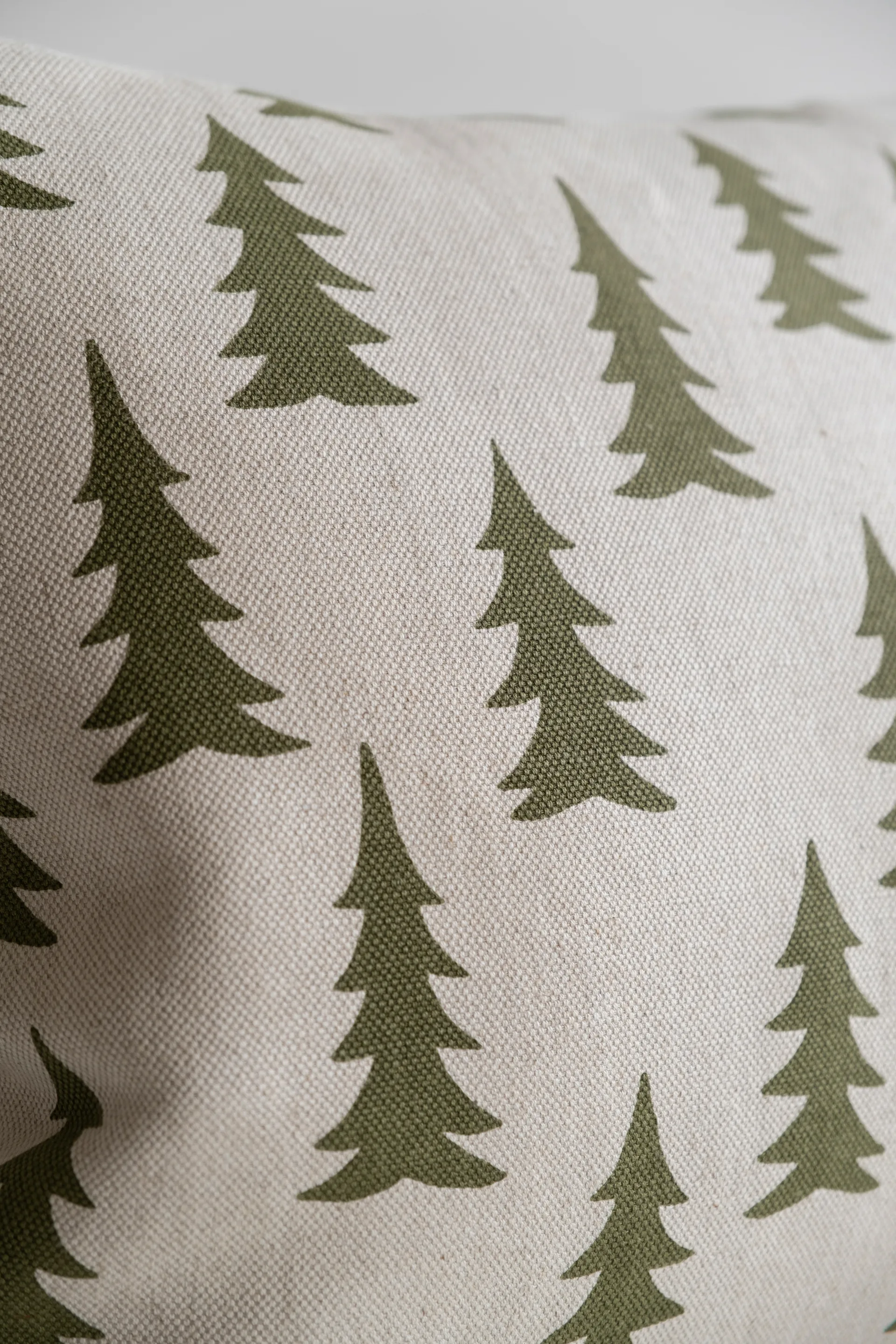 グラン ハーフリネン クッションカバー, Olive green Fine Little Day | ファインリトルデイ
