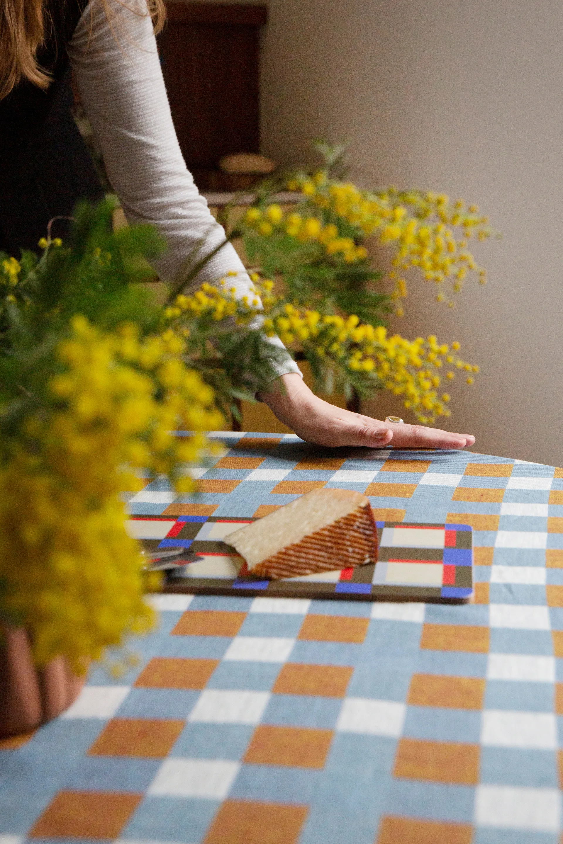 Rutan テーブルクロス 147x250 cm, Oat Fine Little Day | ファインリトルデイ