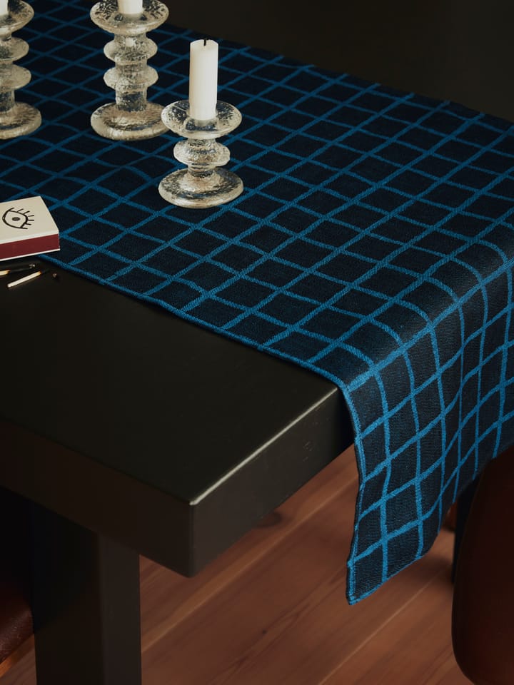 Rutig ジャガード織り テーブルランナー 45x150 cm, Blue-black Fine Little Day | ファインリトルデイ