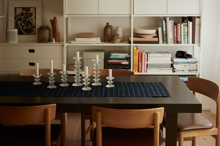 Rutig ジャガード織り テーブルランナー 45x150 cm, Blue-black Fine Little Day | ファインリトルデイ