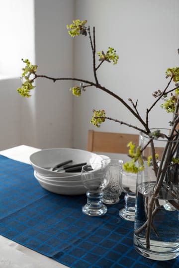 Rutig ジャガード織り テーブルランナー 45x150 cm - Blue-black - Fine Little Day | ファインリトルデイ