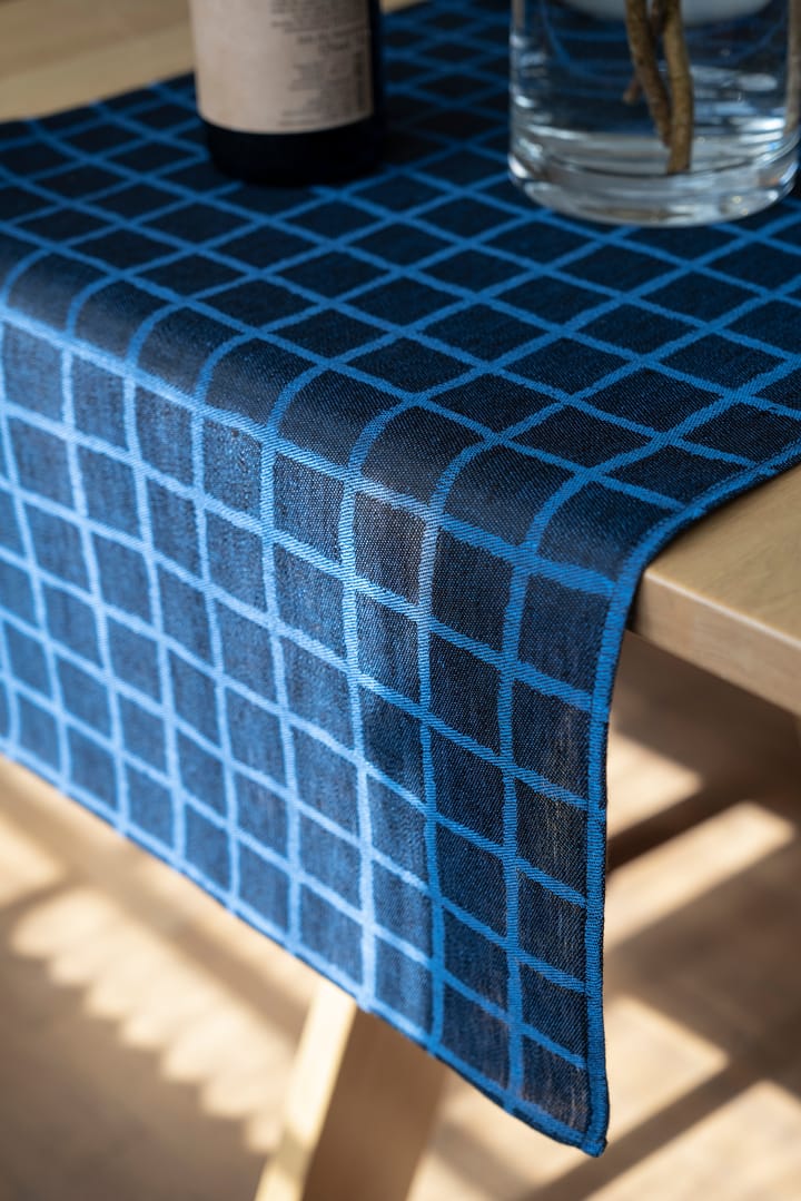 Rutig ジャガード織り テーブルランナー 45x150 cm - Blue-black - Fine Little Day | ファインリトルデイ