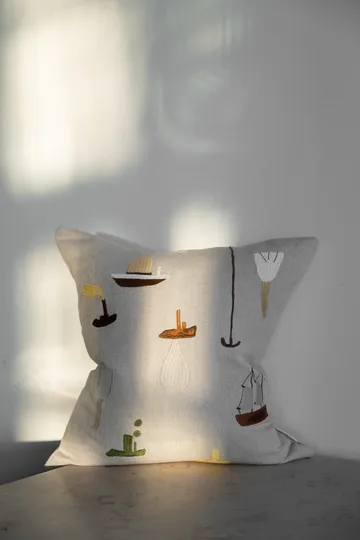 Sail With Me クッションカバー 48x48 cm - Grey - Fine Little Day | ファインリトルデイ