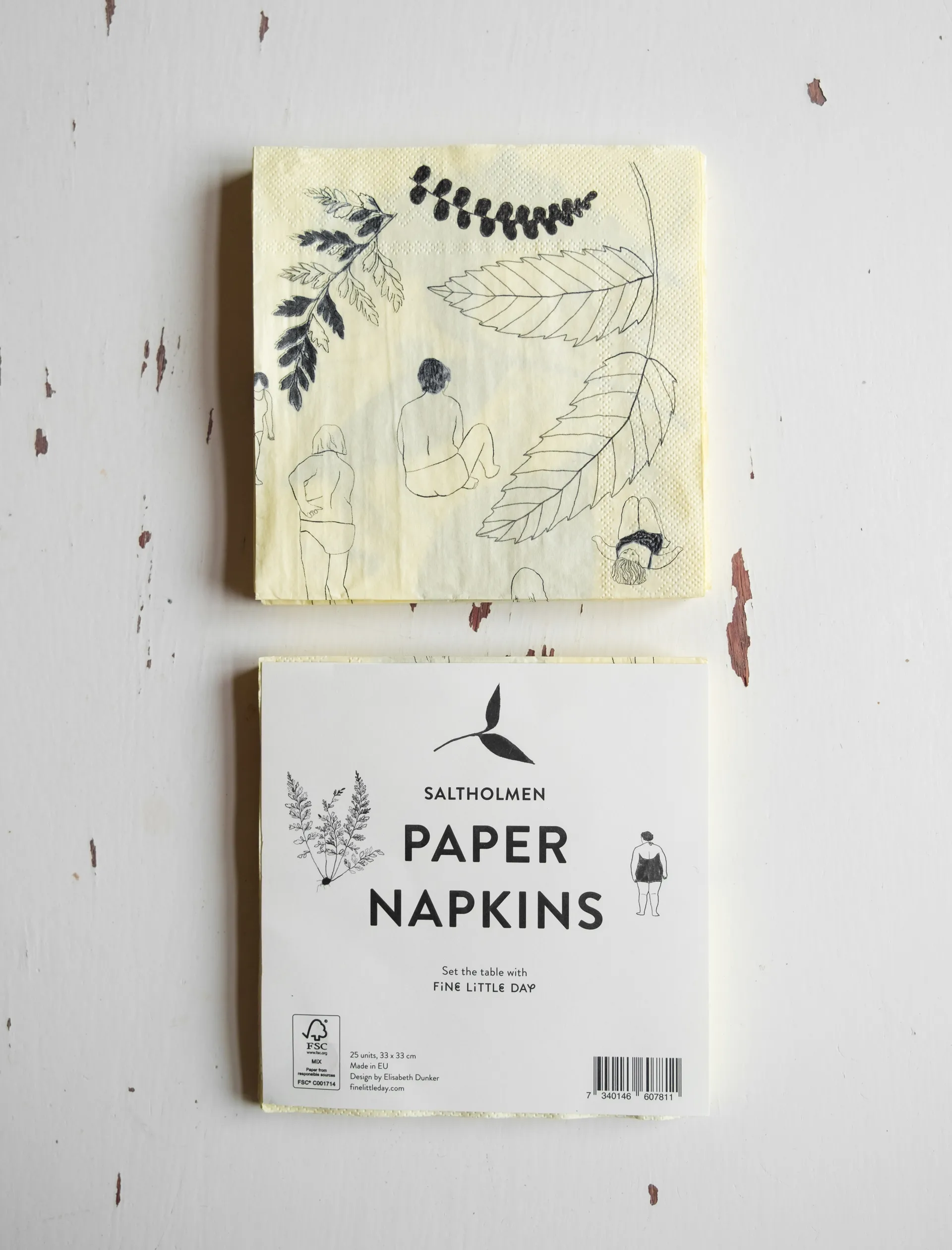 Saltholmen ナプキン 25パック, Yellow-grey Fine Little Day | ファインリトルデイ