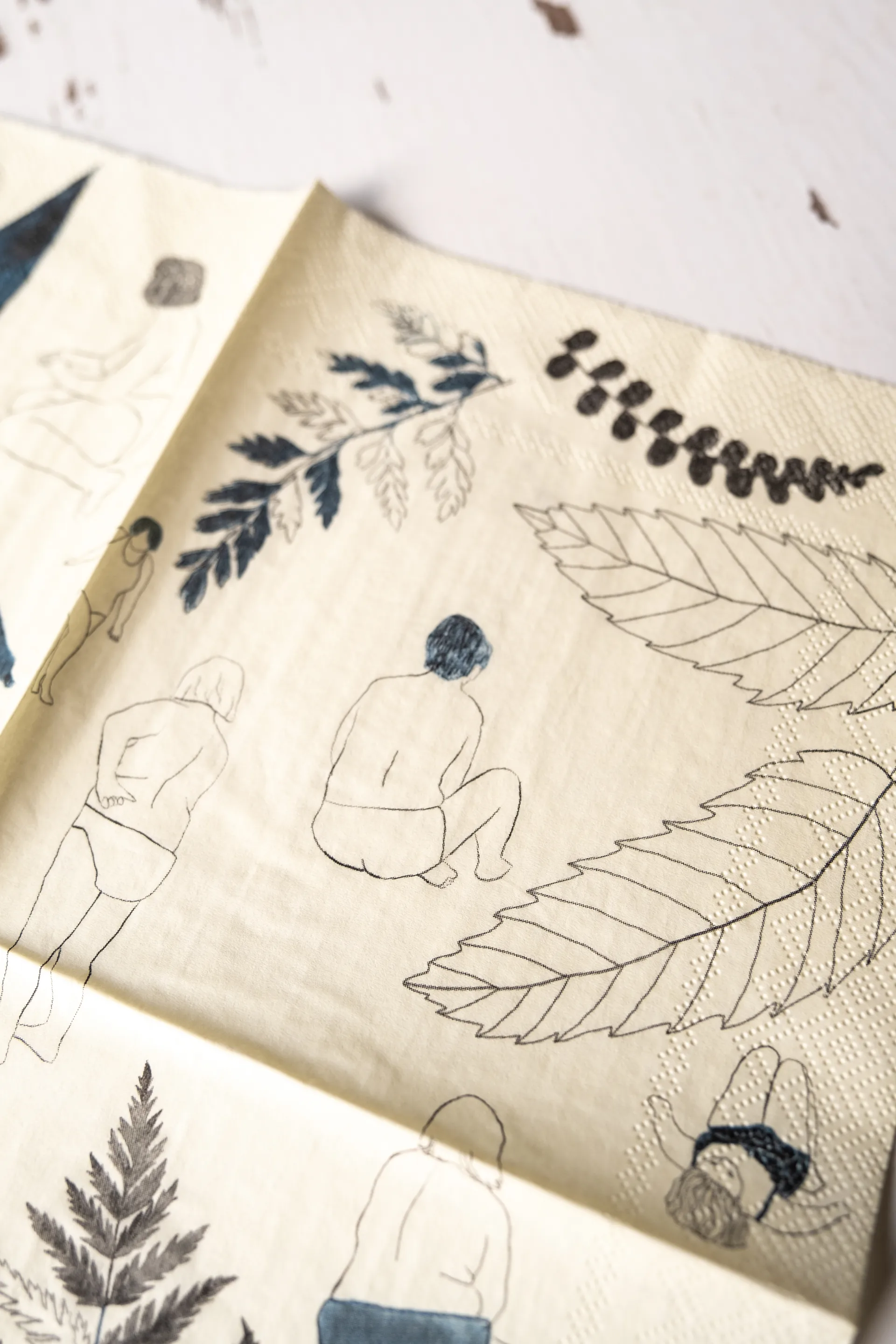 Saltholmen ナプキン 25パック, Yellow-grey Fine Little Day | ファインリトルデイ