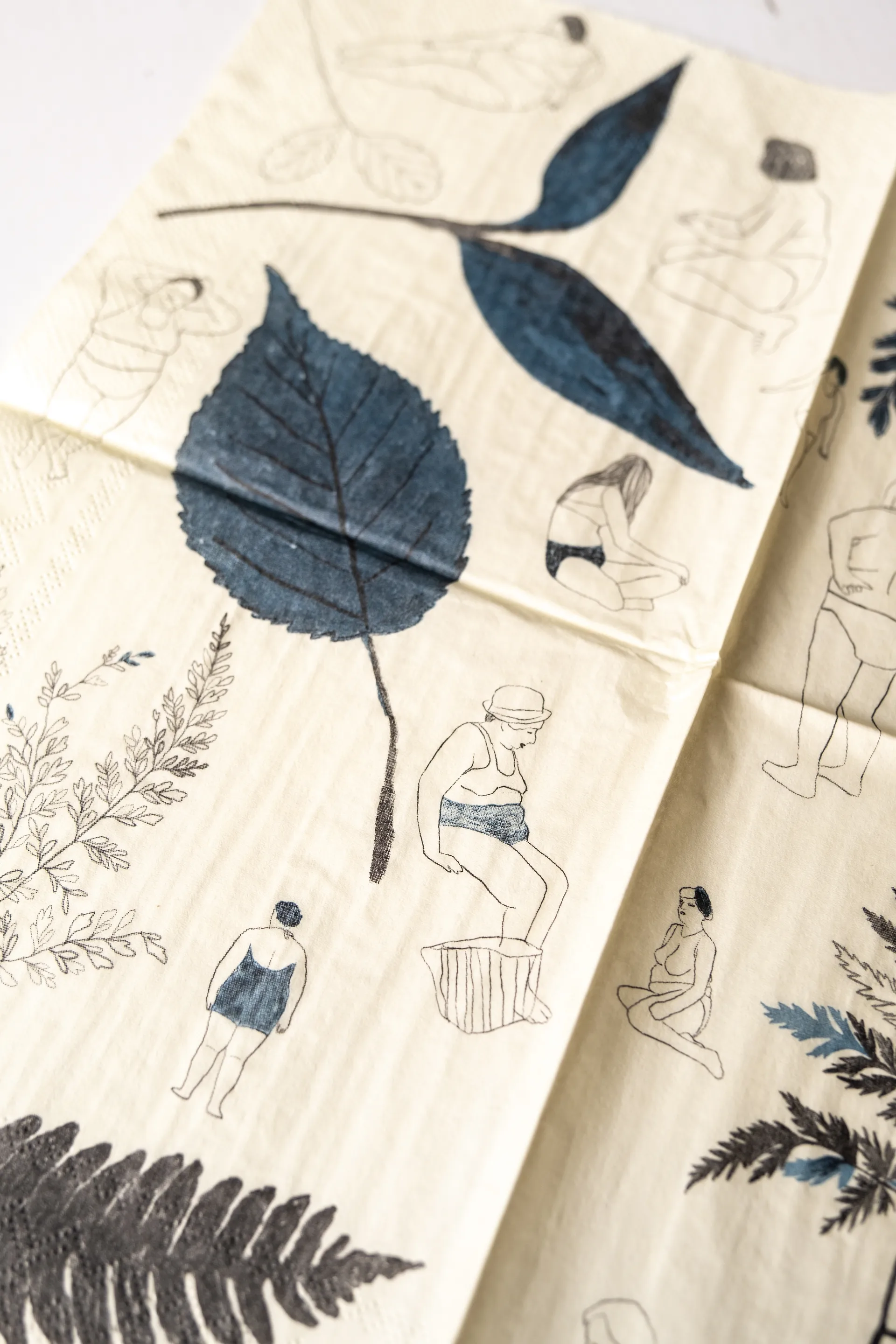 Saltholmen ナプキン 25パック, Yellow-grey Fine Little Day | ファインリトルデイ