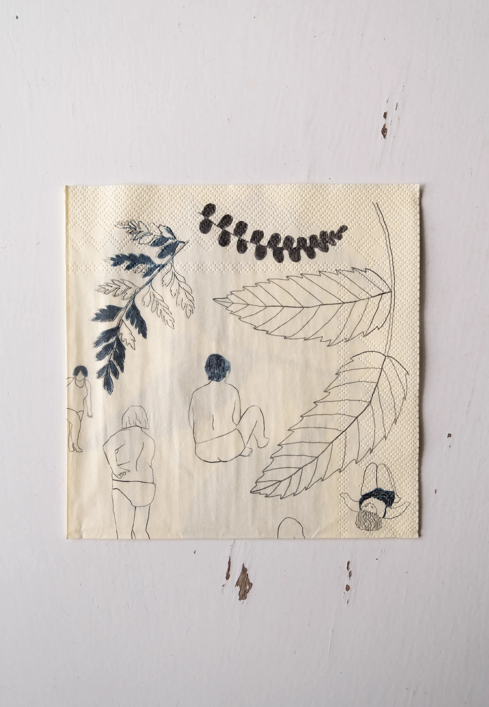 Saltholmen ナプキン 25パック, Yellow-grey Fine Little Day | ファインリトルデイ