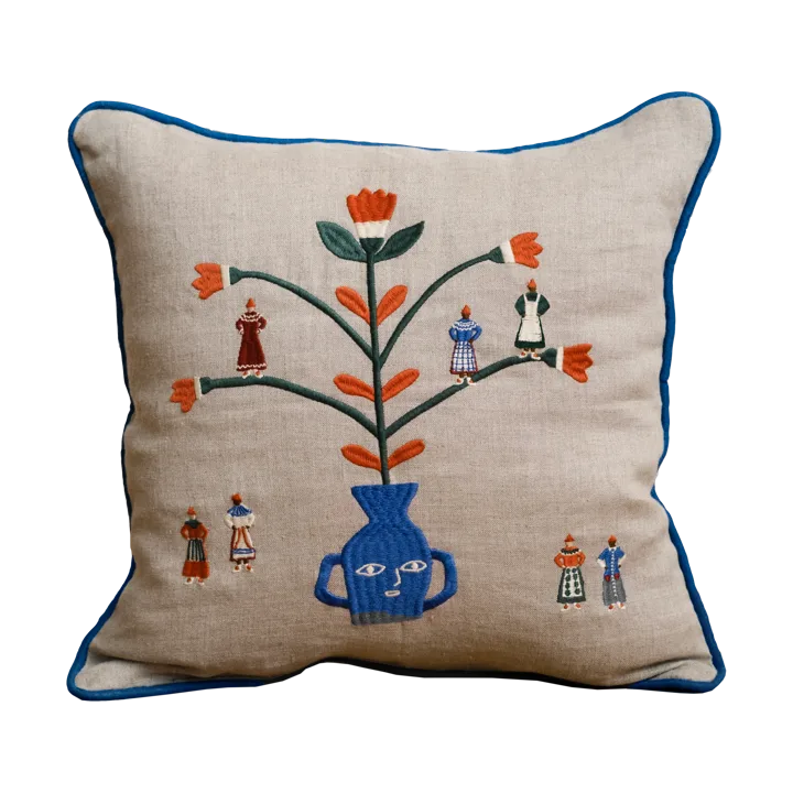 Seasonal ピローケース 38x38 cm - Natural-blue - Fine Little Day | ファインリトルデイ