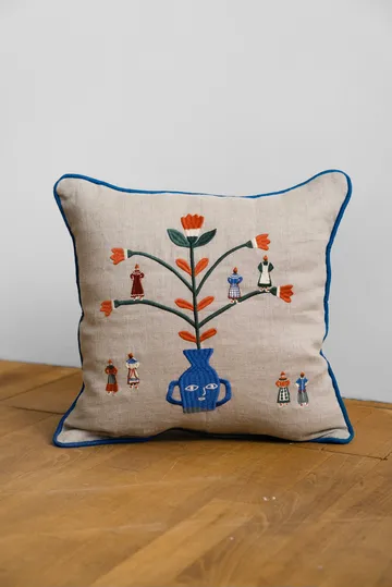 Seasonal ピローケース 38x38 cm - Natural-blue - Fine Little Day | ファインリトルデイ