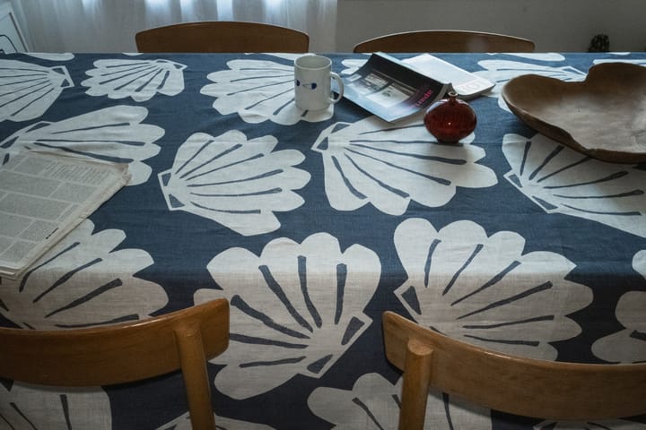 Shell テーブルクロス リネン 149x250 cm, Blue Fine Little Day | ファインリトルデイ