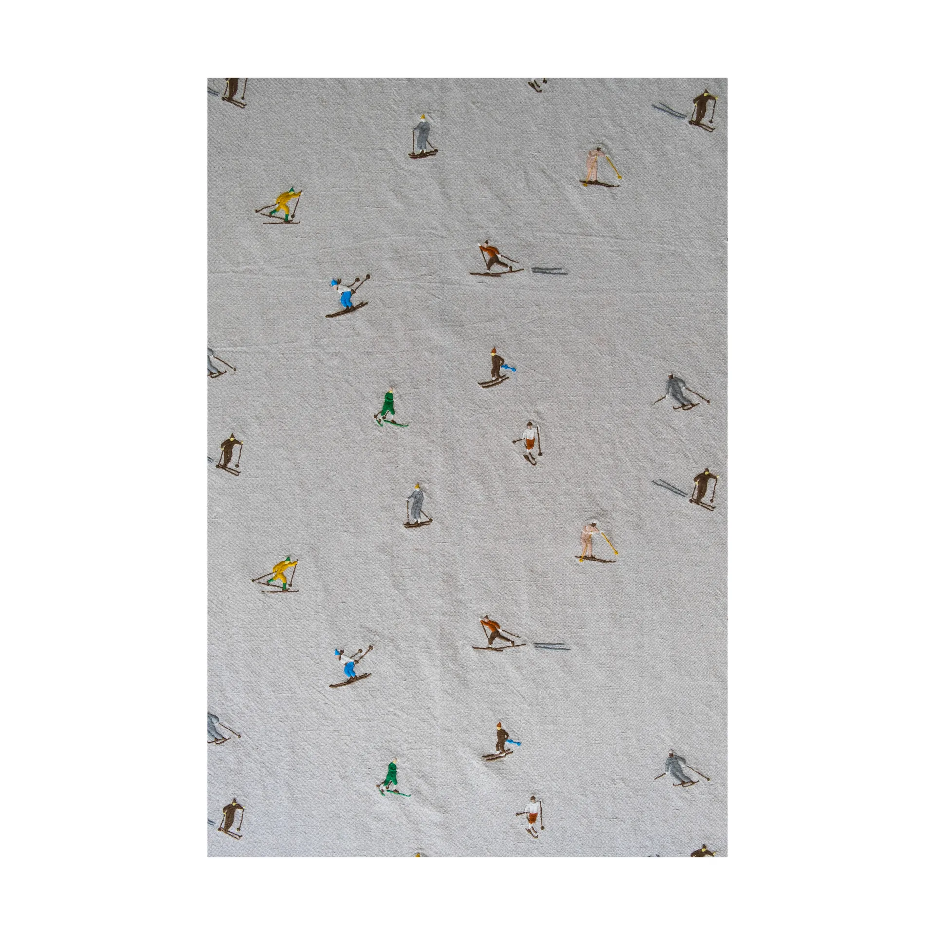 Skiers テーブルクロス 147x250 cm, Natural Fine Little Day | ファインリトルデイ