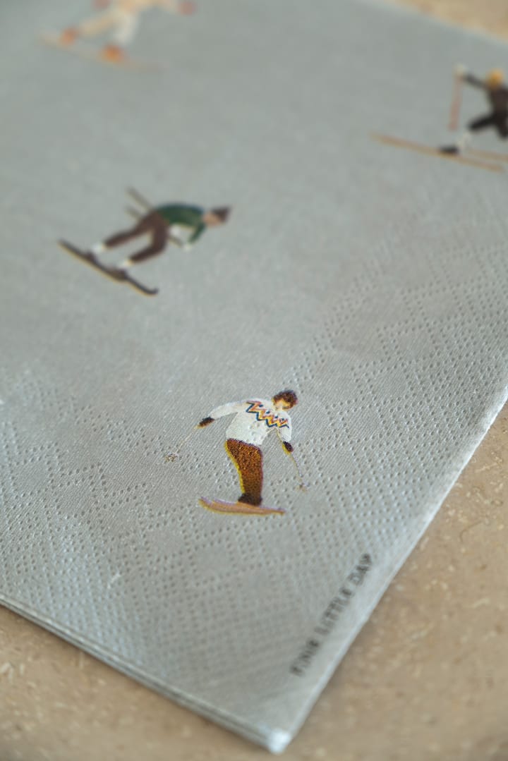 Skiers ナプキン 25枚セット, Grey Fine Little Day | ファインリトルデイ