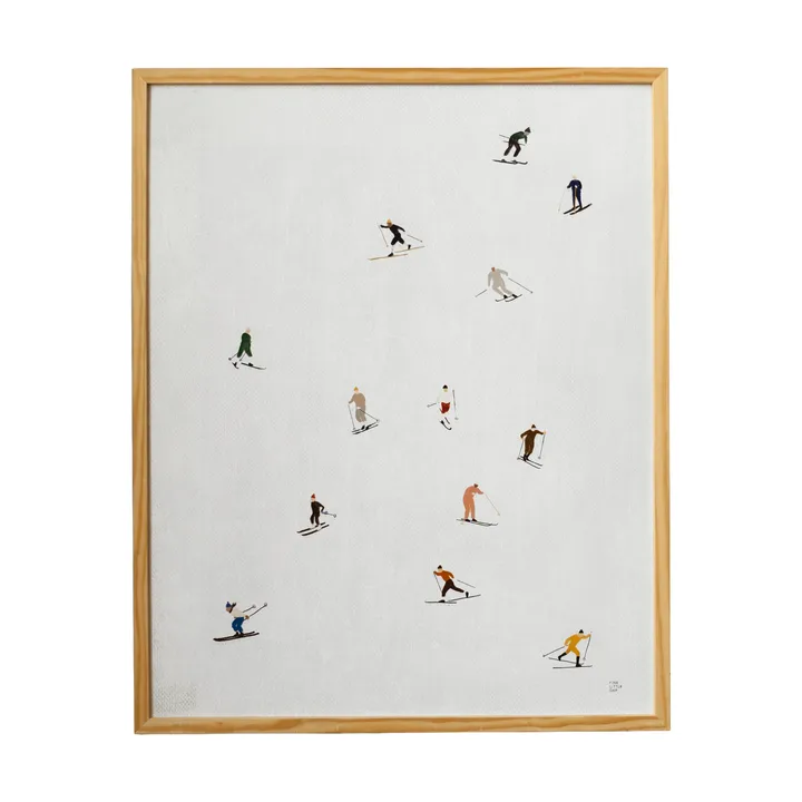 Skiers ポスター 40x50 cm - Light grey - Fine Little Day | ファインリトルデイ