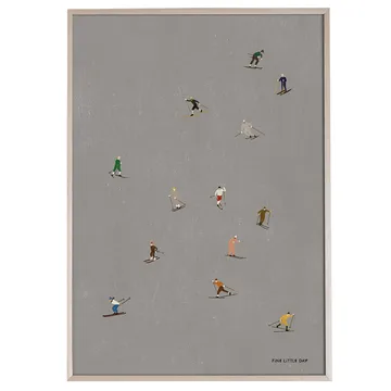 Skiers ポスター 50x70 cm - Grey - Fine Little Day | ファインリトルデイ
