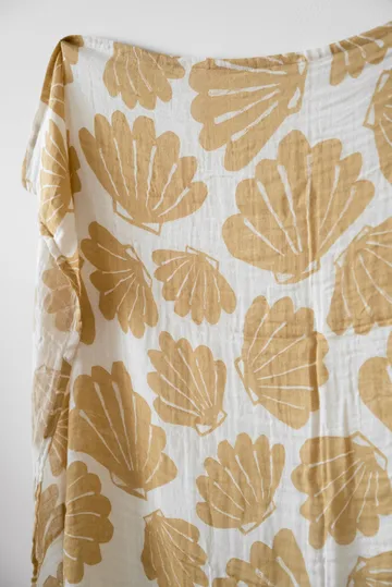 Snäcka muslin スロー 120x120 cm - Sand - Fine Little Day | ファインリトルデイ