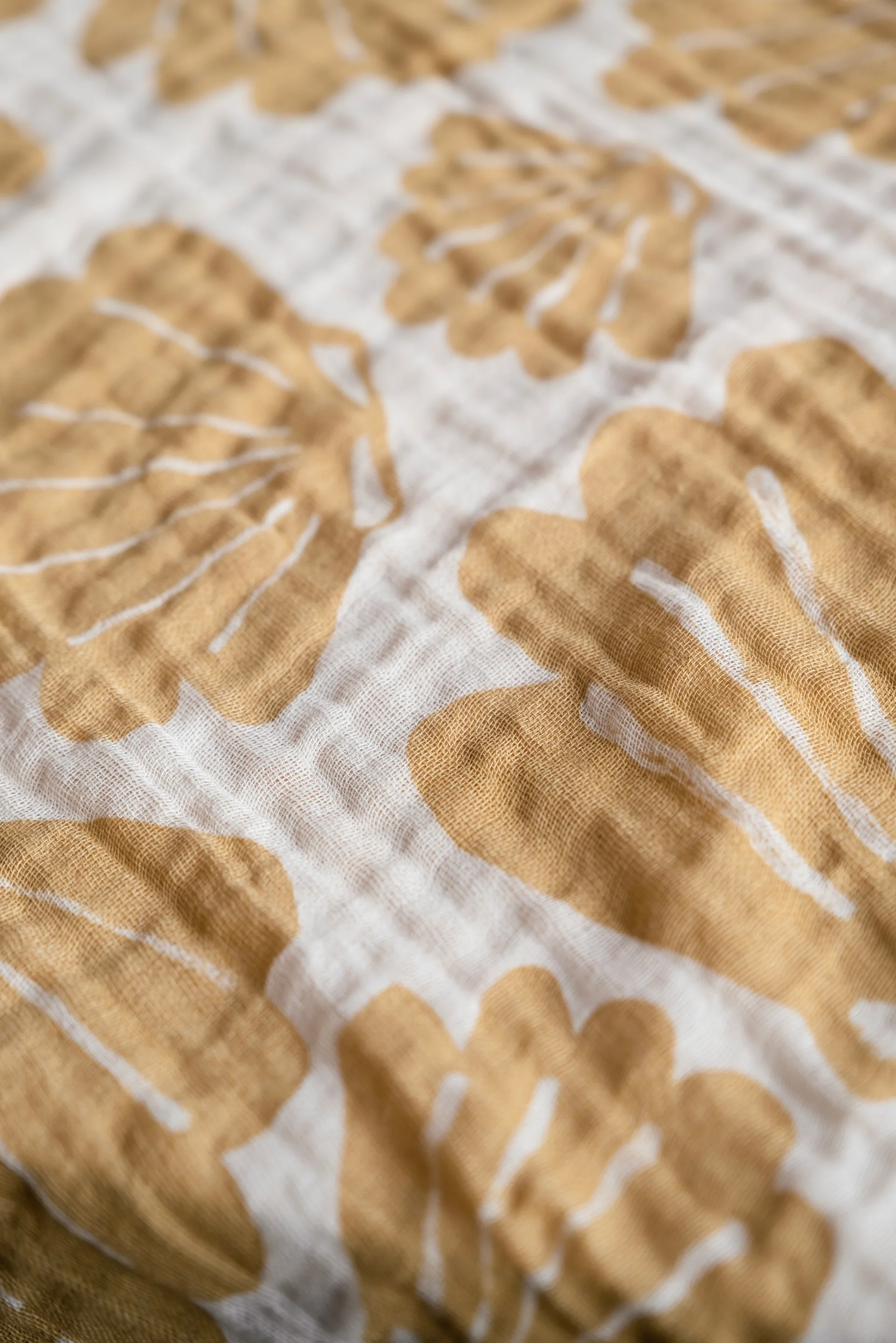 Snäcka muslin スロー 120x120 cm, Sand Fine Little Day | ファインリトルデイ