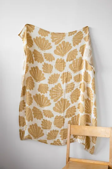 Snäcka muslin スロー 120x120 cm - Sand - Fine Little Day | ファインリトルデイ