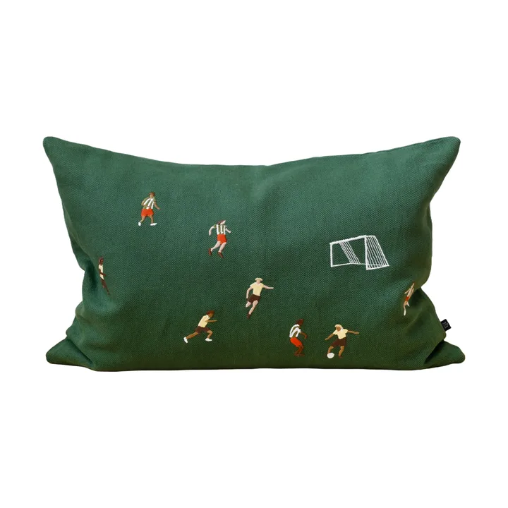 Soccer フットボール ピローケース 58x38 cm - Green - Fine Little Day | ファインリトルデイ