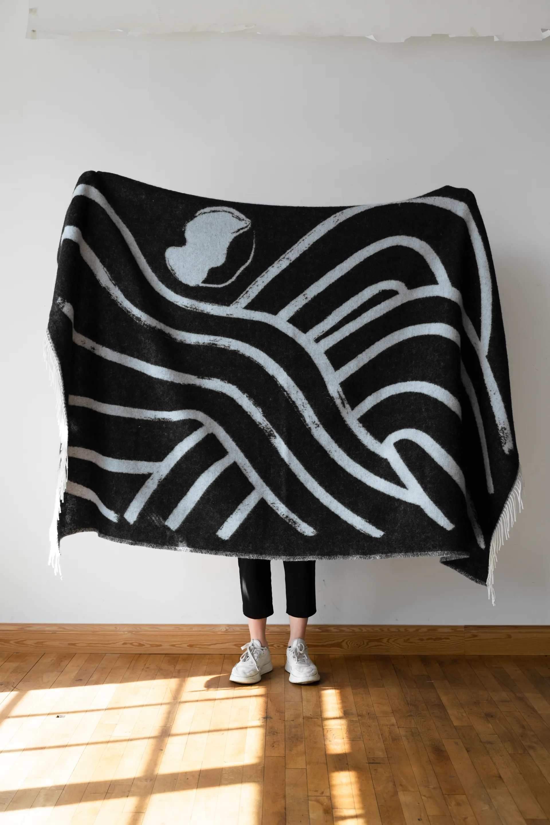 Sofia Lind ウールスロー 130x190 cm, Dovegrey Fine Little Day | ファインリトルデイ