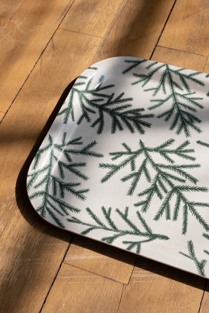 Spruce ツリートレイ 22x43 cm, White-green Fine Little Day | ファインリトルデイ