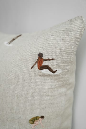 Surfers クッションカバー 48x48 cm - Natural - Fine Little Day | ファインリトルデイ