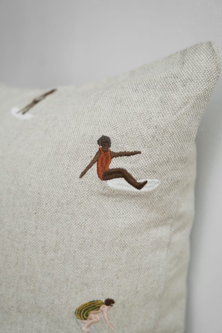 Surfers クッションカバー 48x48 cm, Natural Fine Little Day | ファインリトルデイ