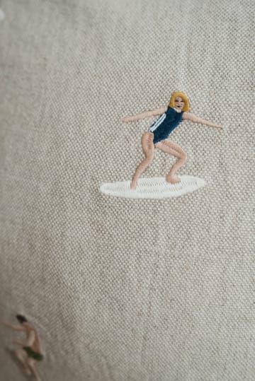 Surfers クッションカバー 48x48 cm - Natural - Fine Little Day | ファインリトルデイ
