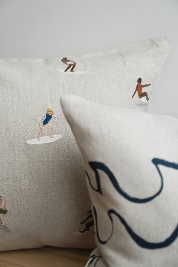 Surfers クッションカバー 48x48 cm - Natural - Fine Little Day | ファインリトルデイ
