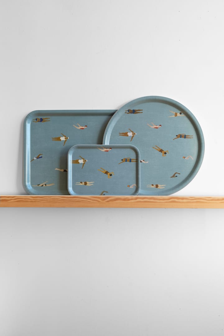 Swimmers トレイ 20x27 cm, Blue Fine Little Day | ファインリトルデイ